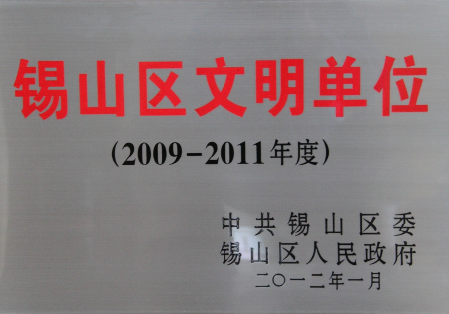 2009-2011年度錫山區文明單位