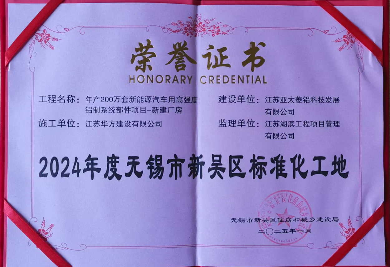 2024年度無錫市新吳區標準化工地